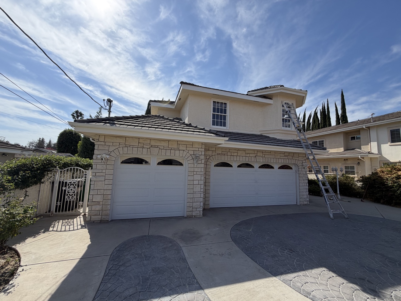 Exterior house painting project in Riverside County, CA by Tiannuo Construction