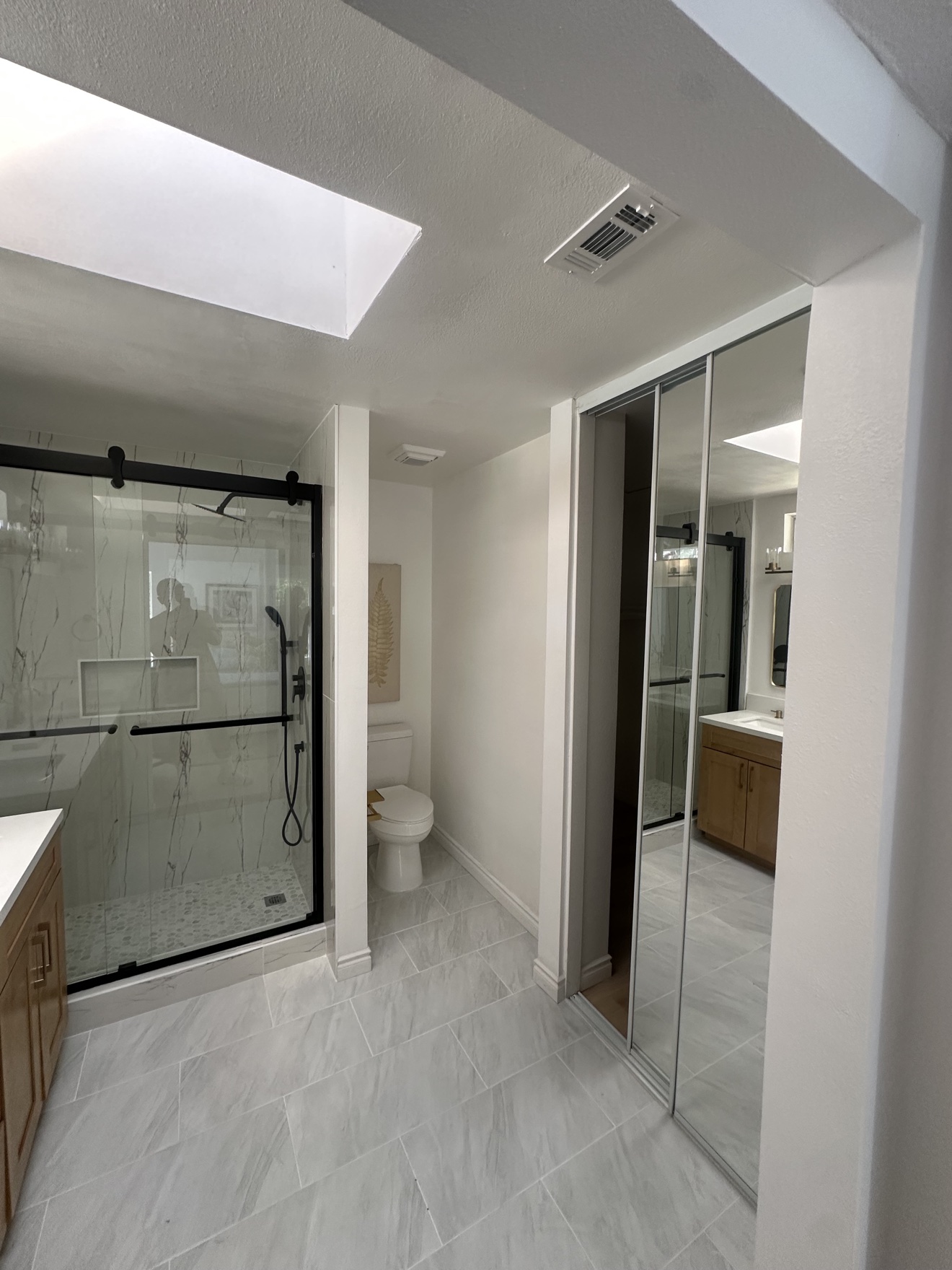 Rancho Cucamonga whole home remodel — remodeled bathroom, second view