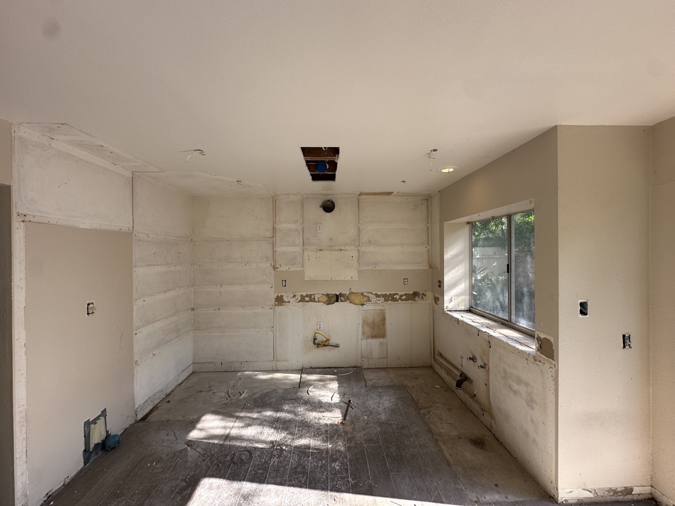 Rancho Cucamonga whole home remodel — kitchen gutted during demolition