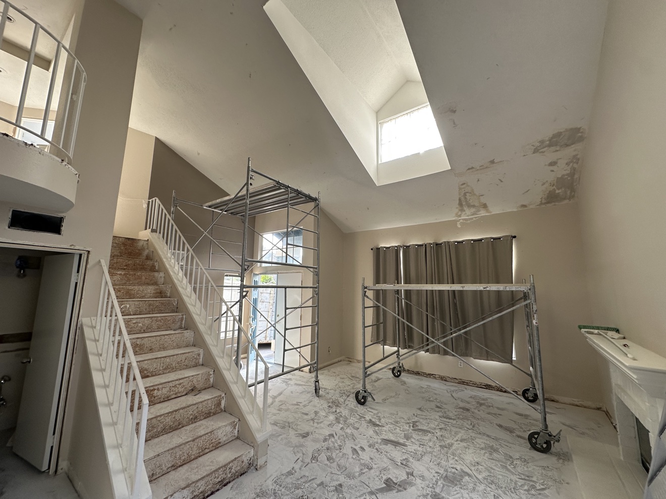 Rancho Cucamonga whole home remodel — living room during renovation